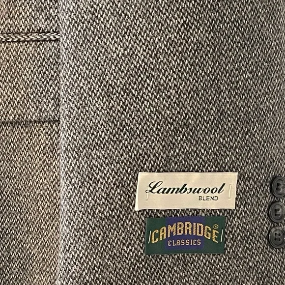 🎉HP! ❤️ NWT! Cambridge Classics Men’s Lambswool Tweed Blazer - Picture 3 of 6